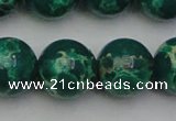CDE2084 15.5 inches 18mm round dyed sea sediment jasper beads