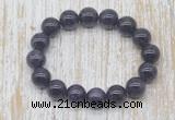 CGB5311 10mm, 12mm round grade A amethyst beads stretchy bracelets