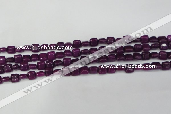 CCN3790 15.5 inches 8*8mm square candy jade beads wholesale