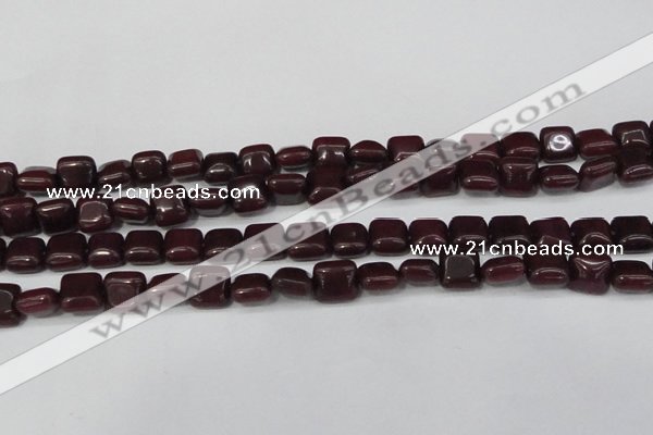 CCN3791 15.5 inches 8*8mm square candy jade beads wholesale