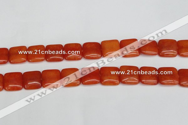 CCN3801 15.5 inches 20*20mm square candy jade beads wholesale