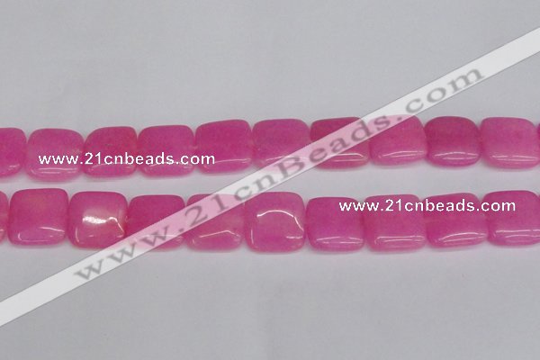 CCN3802 15.5 inches 20*20mm square candy jade beads wholesale