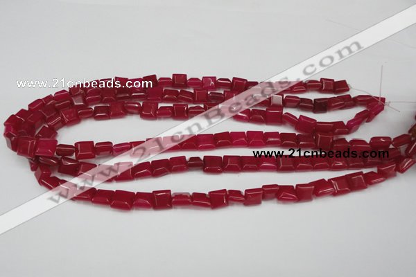 CCN588 15.5 inches 8*8mm square candy jade beads wholesale