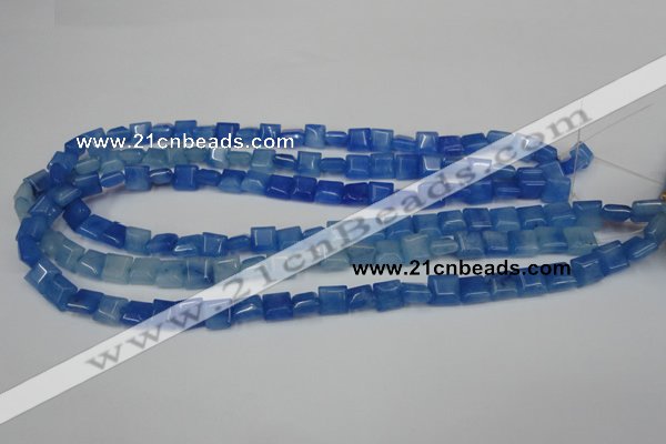 CCN590 15.5 inches 8*8mm square candy jade beads wholesale