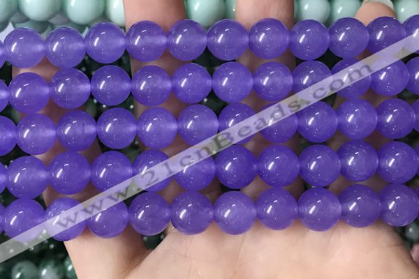 CCN6159 15.5 inches 10mm round candy jade beads Wholesale