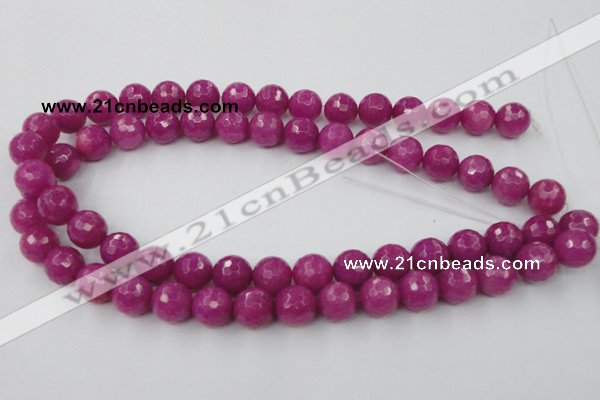 CCN840 15.5 inches 14mm faceted round candy jade beads wholesale