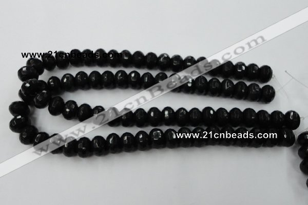 CCN927 15.5 inches 10*14mm faceted rondelle candy jade beads