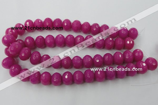 CCN945 15.5 inches 14*18mm faceted rondelle candy jade beads