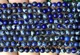 CDE3006 15 inches 4mm round sea sediment jasper beads wholesale