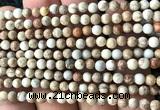 CDE3030 15 inches 4mm round sea sediment jasper beads wholesale