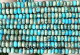 CDE3455 15 inches 3*4mm rondelle sea sediment jasper beads