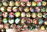 CDE3803 15 inches 10mm round rainbow sea sediment jasper beads