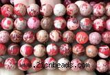 CDE3808 15 inches 10mm round red sea sediment jasper beads