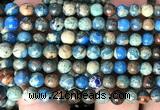 CDE3812 15 inches 6mm round blue sea sediment jasper beads