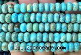 CDE3852 15 inches 5*8mm rondelle sea sediment jasper beads