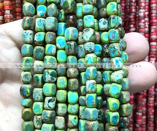 CDE3917 15 inches 5*7mm nuggets sea sediment jasper beads