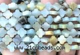 CFG1615 15 inches 8mm four leaf clover colorful amazonite beads