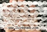 CHG150 15 inches 12mm heart white crystal beads wholesale