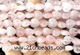 CHG151 15 inches 12mm heart rose quartz beads wholesale