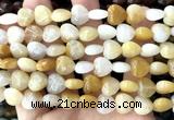 CHG156 15 inches 12mm heart yellow aventurine jade beads wholesale