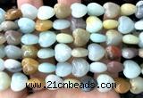 CHG166 15 inches 12mm heart colorful amazonite beads wholesale