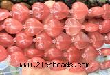 CHG202 15 inches 20mm heart cherry quartz beads wholesale