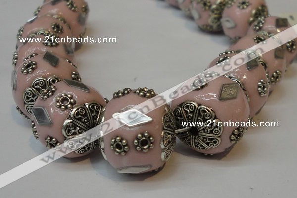 CIB100 17mm round fashion Indonesia jewelry beads wholesale