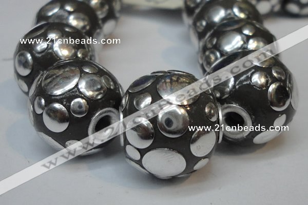 CIB244 18mm round fashion Indonesia jewelry beads wholesale