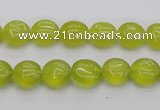 CKA235 15.5 inches 10mm flat round Korean jade gemstone beads