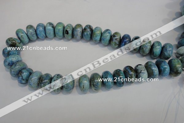 CLR204 15.5 inches 12*20mm rondelle larimar gemstone beads