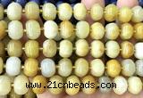 CME404 15 inches 8*12mm pumpkin yellow aventurine jade beads wholesale