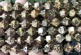 CME857 15 inches 8*10mm faceted bicone firework jasper beads