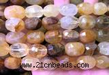 CNG9357 15 inches 12*16mm - 15*20mm faceted nuggets yellow quartz beads