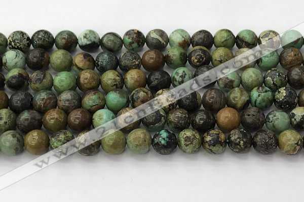 CNT411 15.5 inches 8mm round natural turquoise beads wholesale