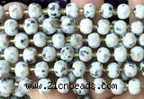 CRB6018 15 inches 6*8mm faceted rondelle sesame jasper beads