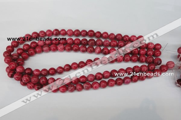 CRC19 15.5 inches 10mm round dyed rhodochrosite gemstone beads