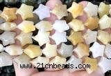 CRG67 15 inches 16mm star yellow aventurine jade beads wholesale