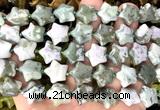 CRG71 15 inches 16mm star lucky jade beads wholesale