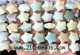 CRG85 15 inches 16mm star colorful amazonite beads wholesale
