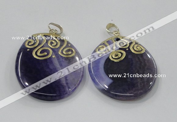 NGP2829 30*35mm - 35*45mm freeform agate gemstone pendants wholesale