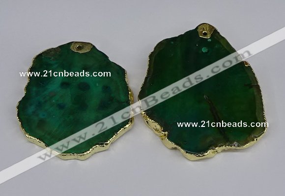 NGP3885 45*55mm - 50*60mm freeform agate gemstone pendants